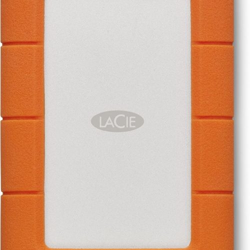 Disque Dur externe Portable HDD LaCie Rugged USB-C 4To Résistant aux chutes chocs la poussière la pluie pour Mac & PC avec USB-C sans câble USB-A (STFR4000800)