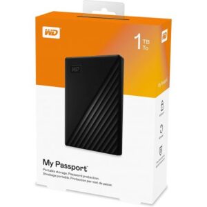 Disque dur portable externe HDD Western Digital My Passport 1TB (WDBYVG0010BBK)