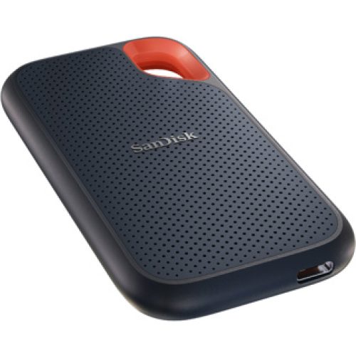 Disque dur portable externe SANDISK 500GB Noir SSD USB-C, USB 3.2 Gen 2 Up to 1050MB/s (SDSSDE61-500G-G25)
