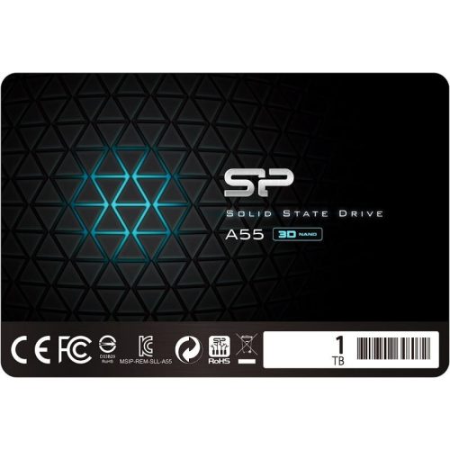 Disque dur SSD 1TB SP Silicon Power A55 2.5″ Noir (SP001TBSS3A55S25)