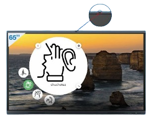 Écran Intéractif 4K Accent Smartboard 4GB/32GB 65" 3840×2160 - 60Hz 16:9 Avec Camera intégré + 6 Microphones 40 Points de contact