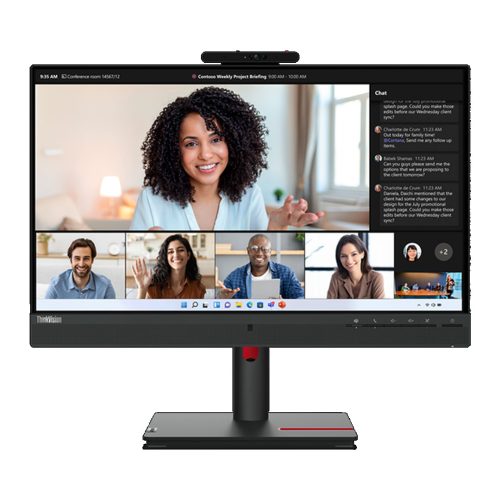 Ecran LENOVO ThinkVision T24mv-30 23.8 FHD IPS HDMI USB C Ethernet Speakers avec Webcam (63D7UAT3EU)