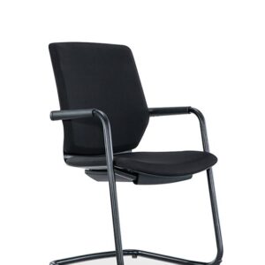 Fauteuil KWESK X-PRO C, dossier mesh noir, assise tissu avec accoudoirs