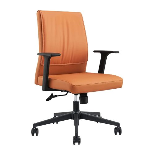 Fauteuil Opérateur MEDIUM en simili cuir – Dossier medium, accoudoirs réglables, mécanisme simple coloris au choix