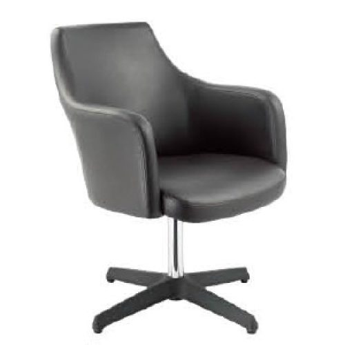 Fauteuil Pivotant GALA en simili cuir Structure chrome