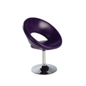 Fauteuil pivotant SPACE en simili cuir structure chrome aux choix