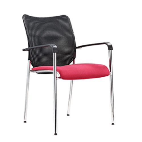 Fauteuil Visiteur MESH Structure chromée