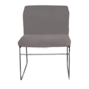 FAUTEUIL VISITEUR ZEPLIN EN TISSU SANS ACCOUDOIRS LUGE BLANC