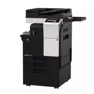 Imprimante multifonction Konica Minolta Bizhub 387 - 36 pages/min Chargeur de documents DF-628 et Meuble inclus