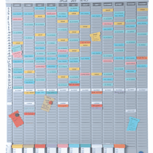 Kit planning Nobo à fiches T - Planning annuel