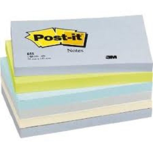 Lot de 10 blocs de 100 Notes repositionnables POST IT 76×127 mm coloris au choix