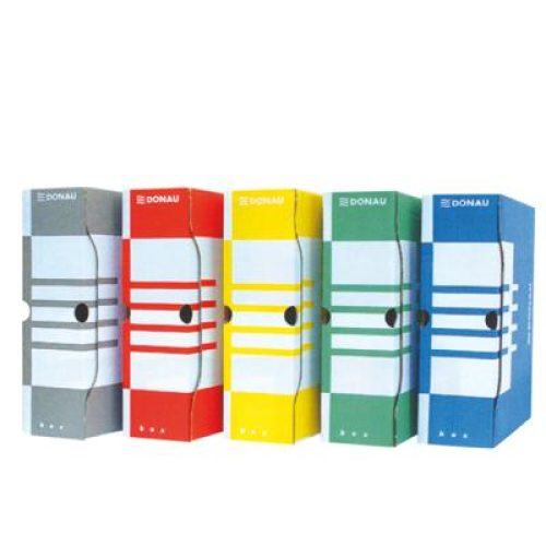 Lot de 10 Boites d’archives BIELLA Dos 8 cm Coloris au choix