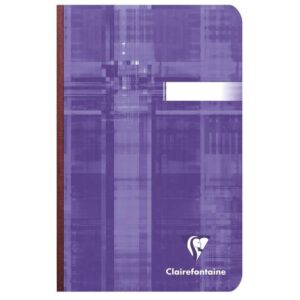 Lot de 10 CARNETS PIQUES grands carreaux Clairefontaine - 11x17 cm 96 pages 90g/m2 Assortis