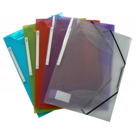 Lot de 10 Chemises à rabat A4 SICLA en polypropylène Col au choix