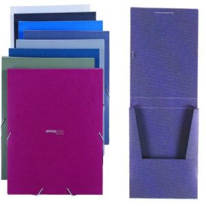 Lot de 10 Chemises à rabats en Polypro FOLDERMATE Format A4 Coul Assorties