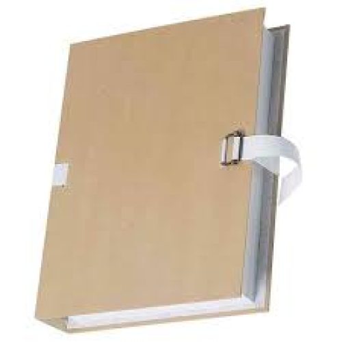 Lot de 10 chemises à sangles plein kraft SICLA Grand format 35*25