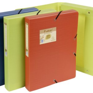 Lot de 10 Chemises-boites SICLA en polypropylène Dos:4cm