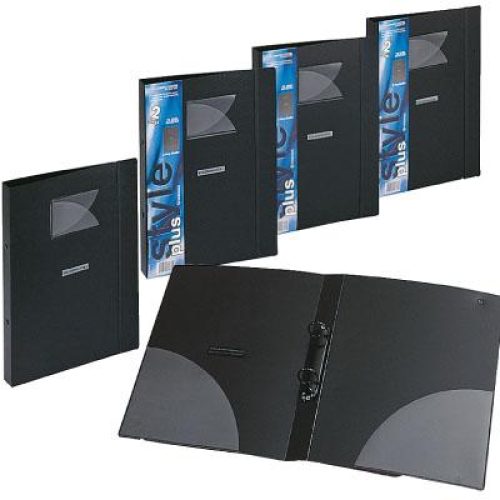 Lot de 10 Classeurs à 2 anneaux FOLDERMATE Format A4 Coul Noir