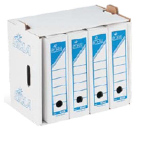 Lot de 10 Conteneurs d’archives sans couvercle en carton SICLA