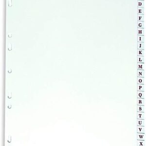 Lot de 10 Jeux d'intercalaires alphabétiques A-Z en Dossier Sicla - 21*31 - 240 G