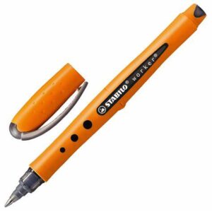 Lot de 10 Rollers stylos STABILO Worker encre liquide 0,5 mm coloris au choix