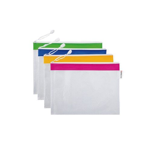 Lot de 10 Sacs Comix A2054 à Fermeture à Glissière format A4 (A2054-COMIX)