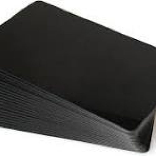 LOT DE 100 CARTES PVC Noir