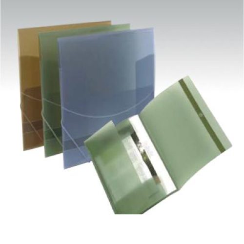 Lot de 12 Chemises à rabat en polypro Atlas format A4