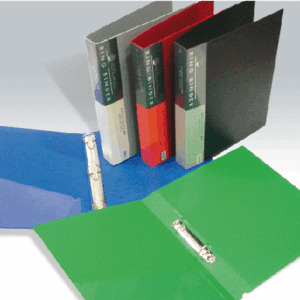 Lot de 12 Classeurs A4 en Polypro à 4 Anneaux ATLAS, Dos 24 mm (5 coul Ass)