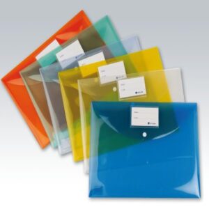 Lot de 12 Porte-documents en Polypro ATLAS Grand Format (Coloris au choix)