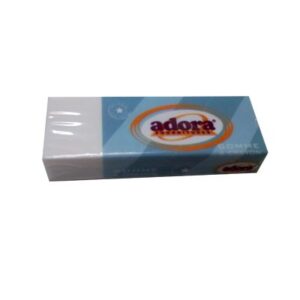 Lot de 20 gommes Blanches Adora grand modèle