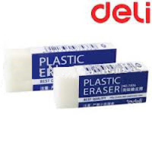 Lot de 20 gommes blanches DELI pour crayons