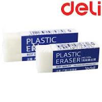 Lot de 20 gommes blanches DELI pour crayons