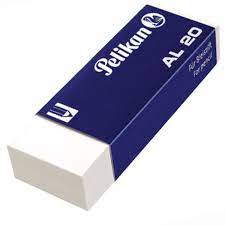 Lot de 20 GOMMES PELIKAN 619643 AL 20 blanc