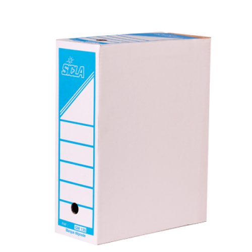 Lot de 25 Boites d’archives SICLA 34,7 x 25 cm Dos 100 mm ( Moyen format )MM )