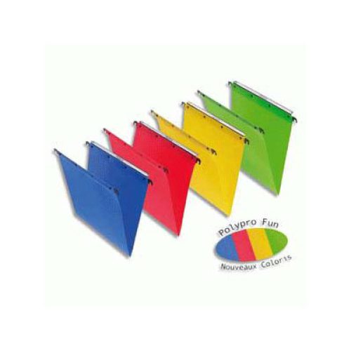 Lot de 25 Dossiers suspendus en poly 5/10e 330 mm pour armoire