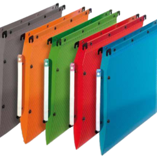 Lot de 25 Dossiers suspendus en poly 5/10e 380 mm pour armoire