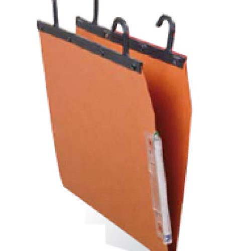 Lot de 25 Dossiers suspendus Kraft orange SICLA tube 25 pour armoire