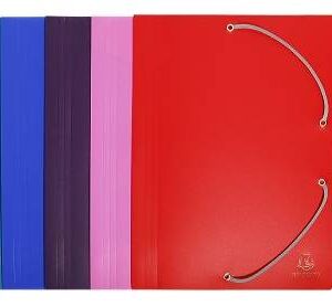 Lot de 30 Chemises en polypro EXACOMPTA à élastiques 3 rabats 24x32 Col au choix