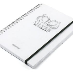 Lot de 5 cahiers à spirale MINTRA GOLD & SILVER A6 160 Pages 2 coloris au choix