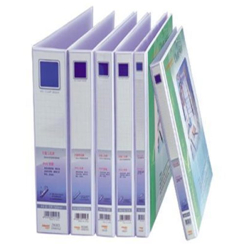 Lot de 5 Classeurs PVC Kinary 4 anneaux avec pochette Dos: 6 cm