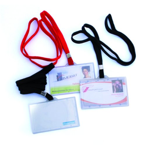 Lot de 50 Portes Badges Complets avec collier Bindermax (couleur au choix)