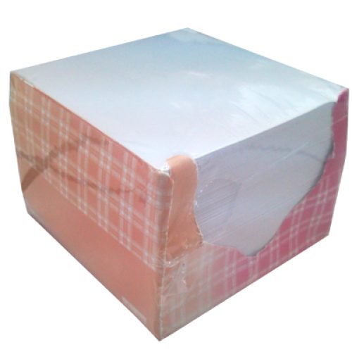 Lot de 6 Bloc-cube 95 x 95 x 95 mm Blanc 500 feuillets