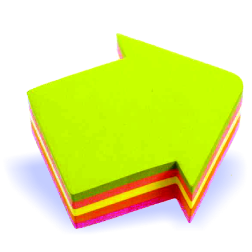 Lot de 6 blocs de 400 notes repositionnables Flèche Fantastick