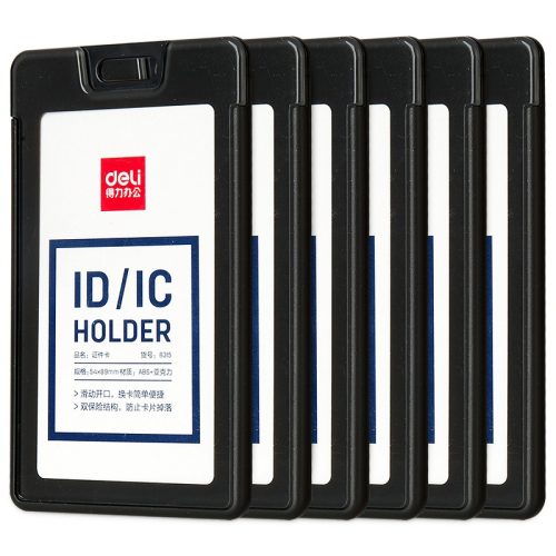 Lot de 6 Portes badges nominatif Deli 8315 BLEU FONCE