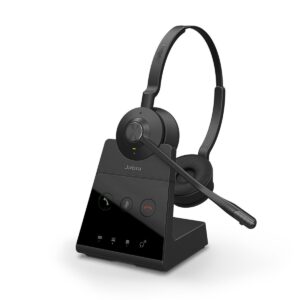 Micro-casque sans fil DECT professionnel Jabra Engage 65 Stereo Arceau Bureau/Centre d'appels Noir (9559-553-111)