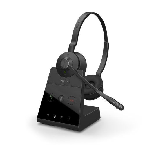 Micro-casque sans fil DECT professionnel Jabra Engage 65 Stereo Arceau Bureau/Centre d’appels Noir (9559-553-111)