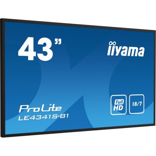 Moniteur Full HD professionnel 43″ – IIYAMA ProLite LE4341S-B1 avec USB Media Playback