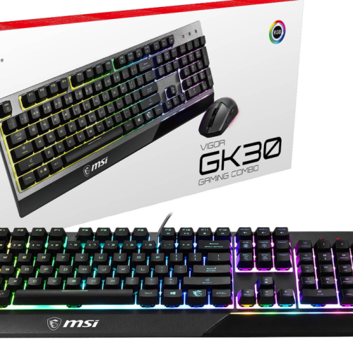 Pack clavier souris filaires MSI Vigor GK30 FR Combo (S11-04FR237-CLA)
