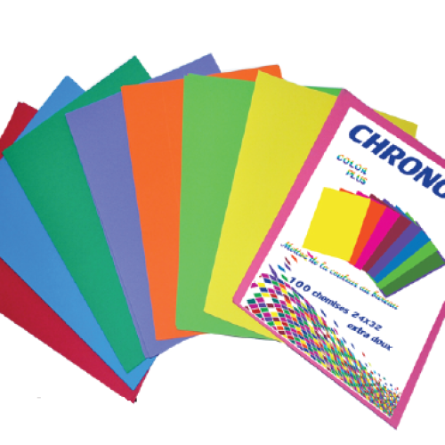 Paquet de 100 Chemises CHRONO couleurs fluos 180g/m² Coloris au choix